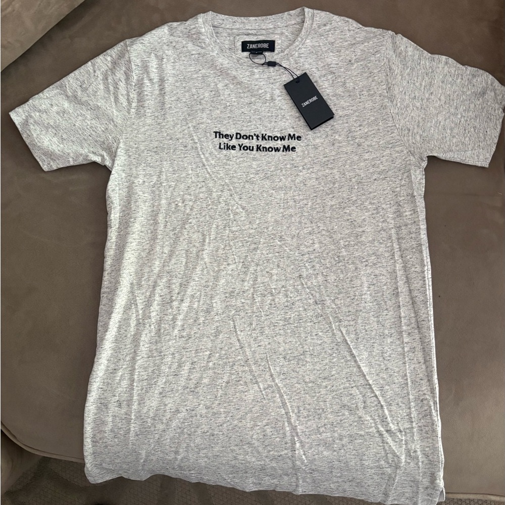 Zanerobe Light Gray Men's T-Shirt